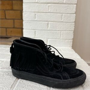 Vans Black Suede High-Top Sneakers